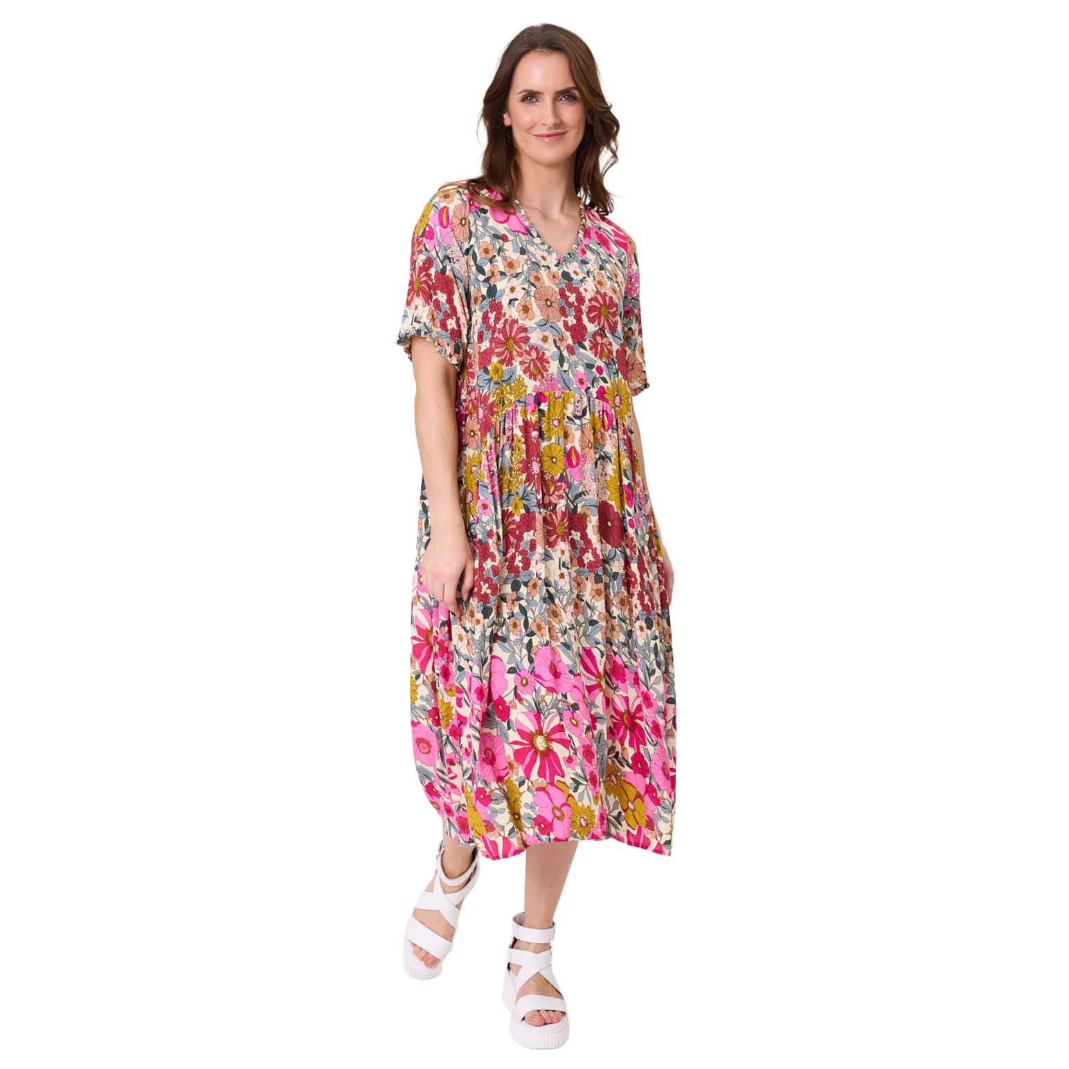 Lemon Tree Marissa Dress Garden Print